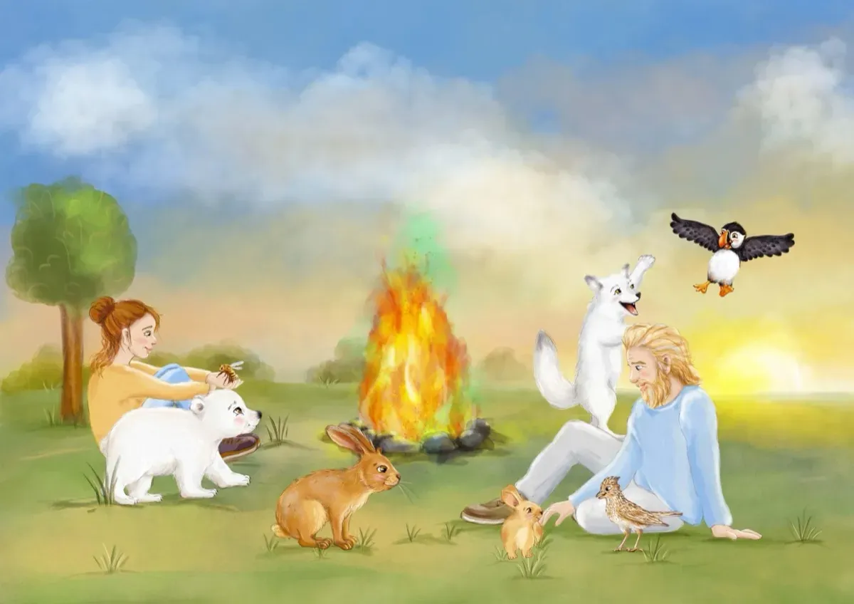 Gemeinsam am Lagerfeuer