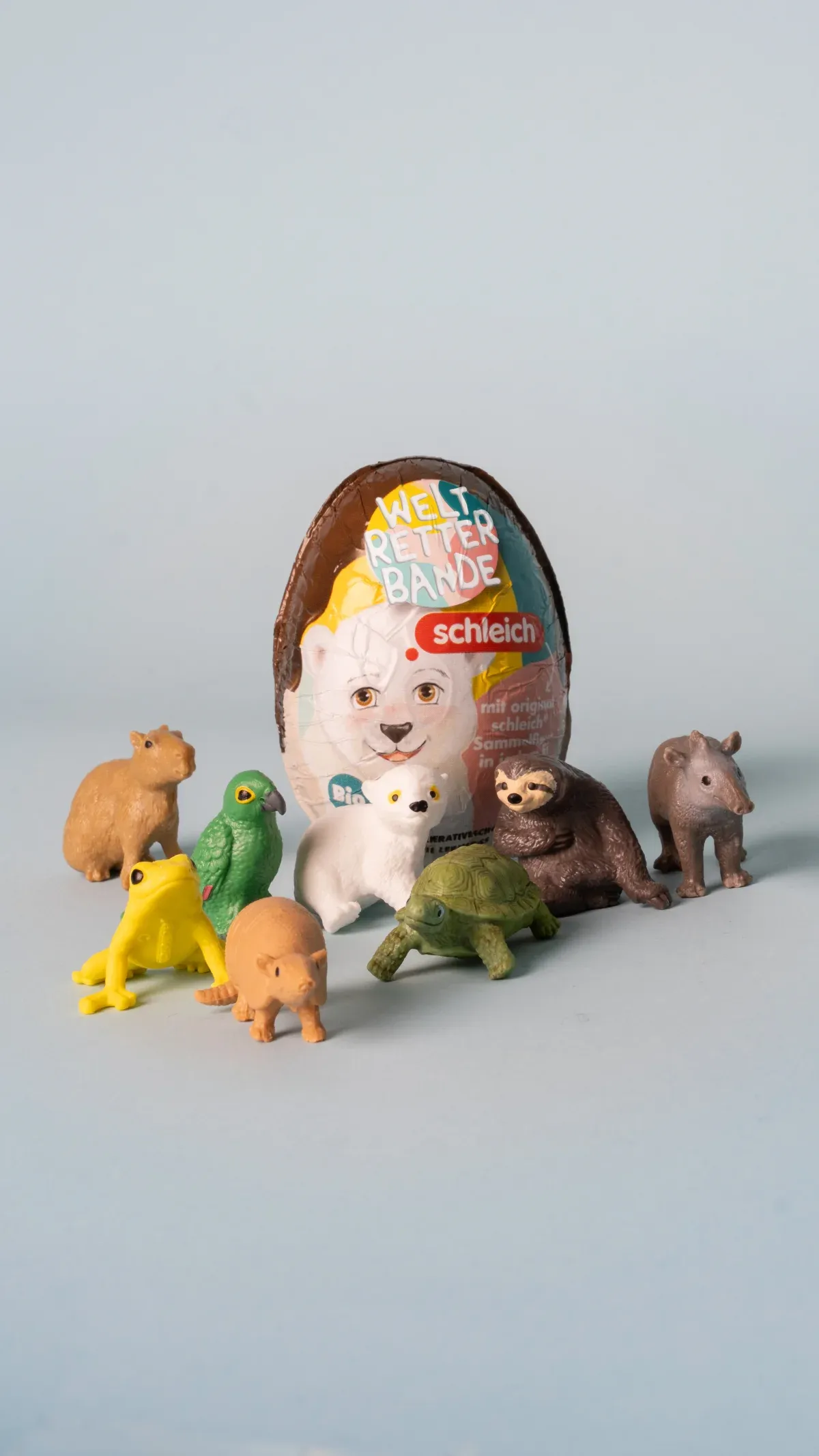 Weltretterbande Schoko-Ei mit Sammelfiguren