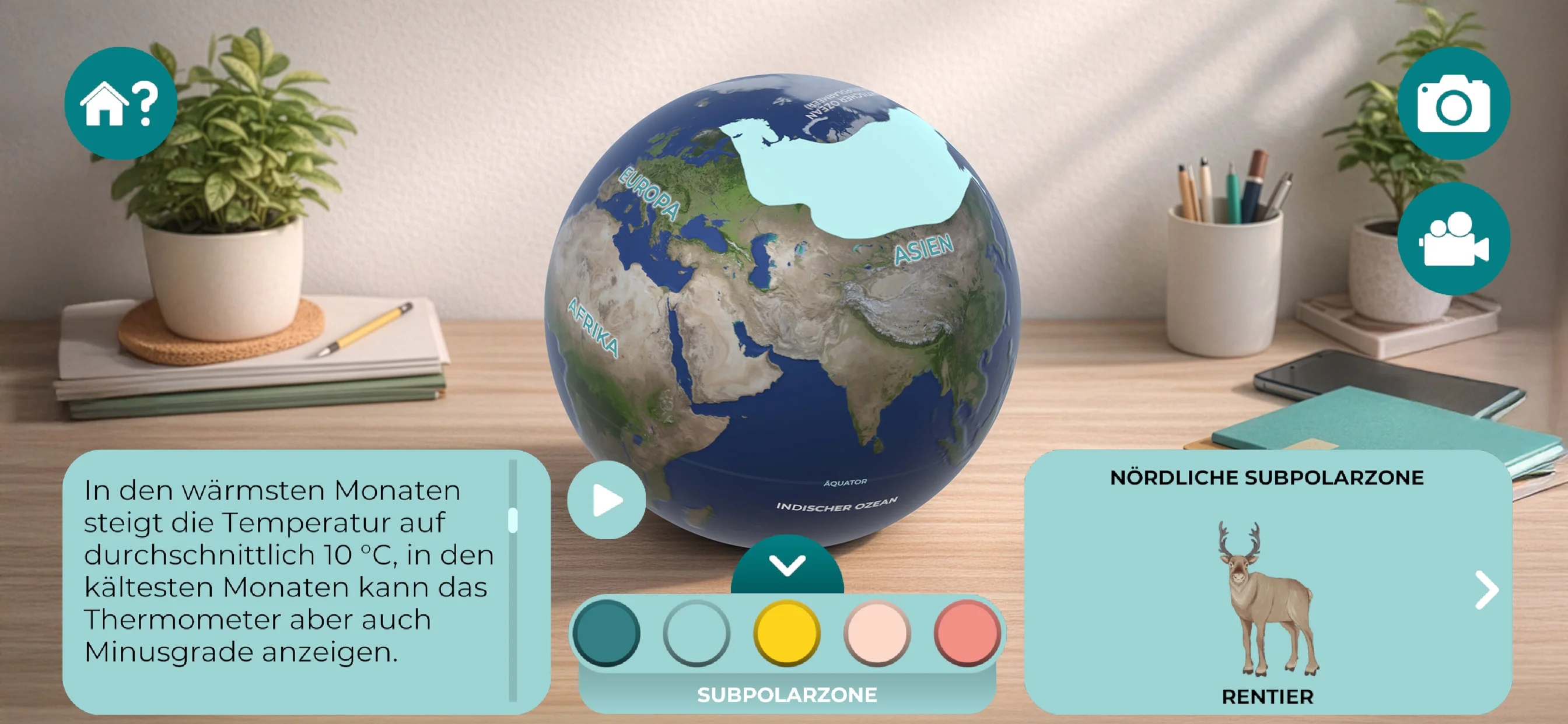 AR Weltkugel — neue Version